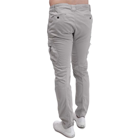 Men's C.P. Company Stretch Sateen Ergonomic Cargo Pants in Light Grey