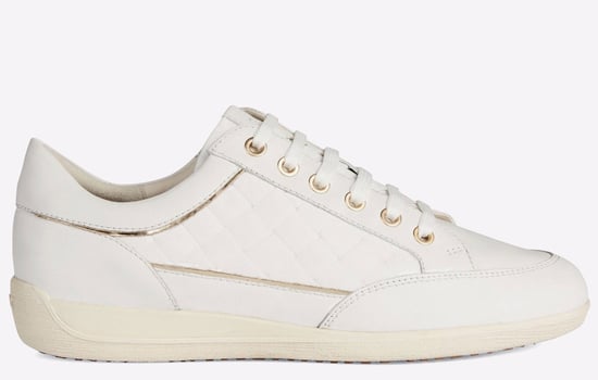 Geox D MYRIA Kunstleder-Damensneaker In Weiß - Image 1