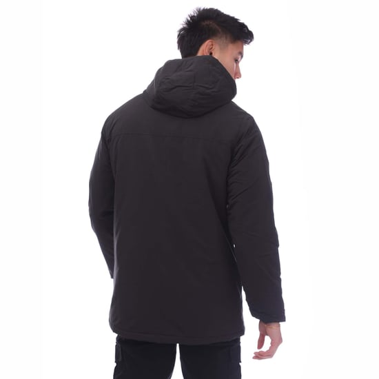 Herren Jack and Jones Fen Parka Jacke in Schwarz - Image 2