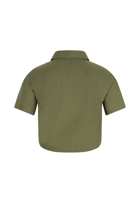 Dreimaster Bluse Damen Oliv - Image 2