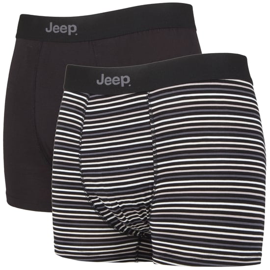JEEP - 2 Paar Mens Soft Natural Bamboo Fibres Comfy Fitted Trunks - Image 1