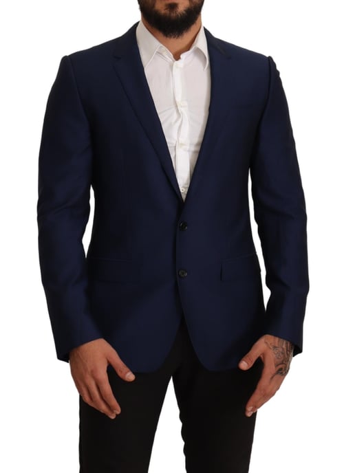 Dolce & Gabbana - Blazer MARTINI - Veste cintrée bleu marine pour homme - Image 3