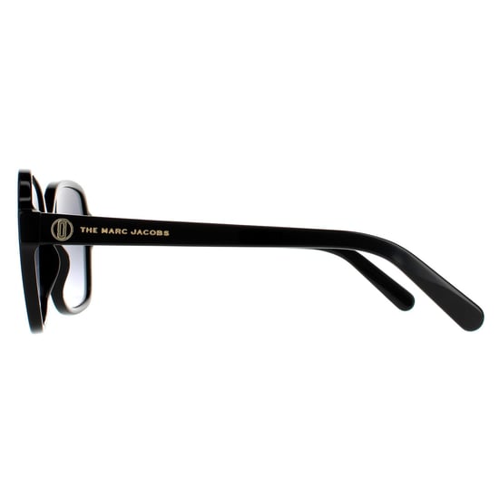Marc Jacobs Square Womens Black Dark Grey Gradient Sonnenbrille - Image 3