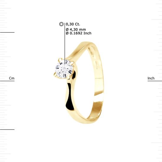 DIADEMA - Ring - Diamond - Yellow Gold