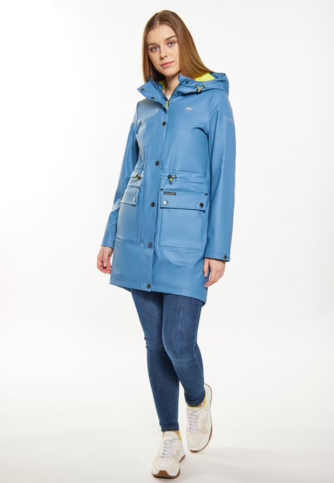 Schmuddelwedda Regenmantel Damen Stahlblau - Image 2