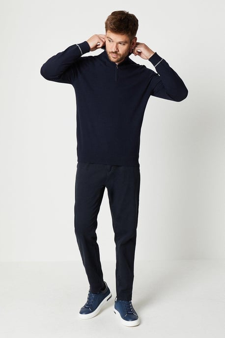 Cotton Rich 1/4 Zip Jumper