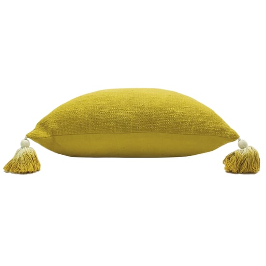 furn. Eden Slub Cotton Tasselled Cushion Cover - Image 3