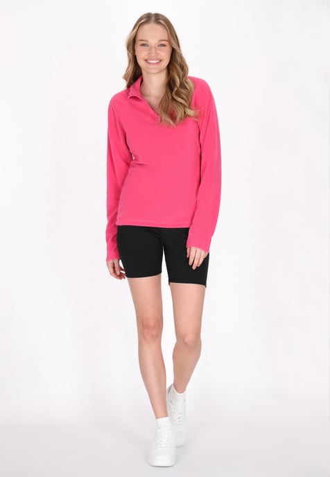 Mymo Fleecepullover Damen Rosa - Image 2