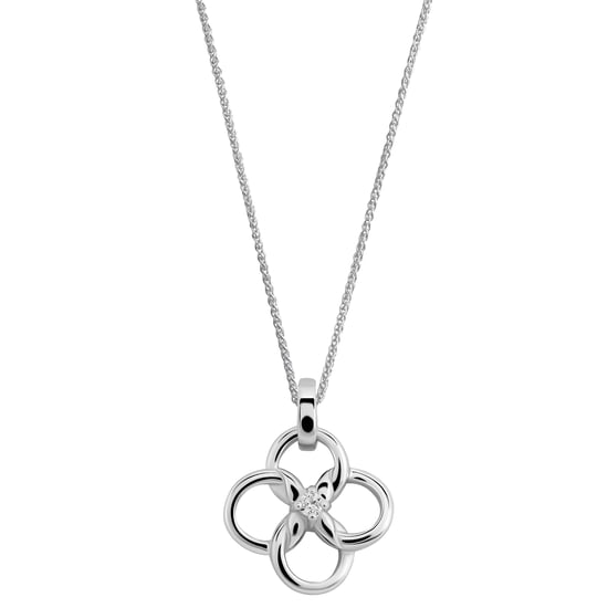 Orphelia 'Aida' Damen-Set aus 925er Sterlingsilber: Halskette + Ohrringe + Ring – Silber SET-7472 - Image 2