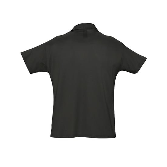 SOLS Herren Sommer II Pique Kurzarm-Poloshirt (Schwarz) - Image 2