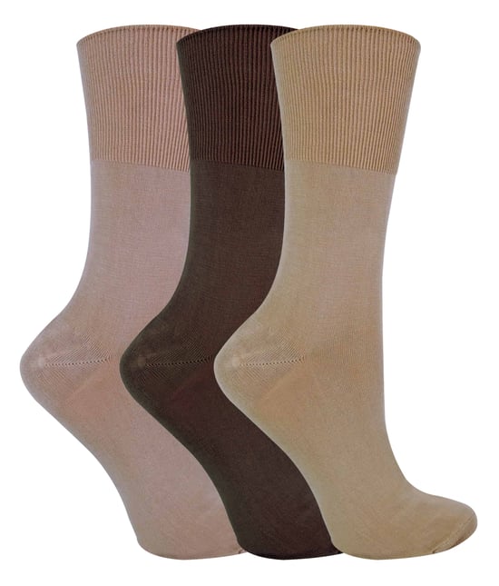 3 Paar Damen Anti Geruch Lose breite Top nicht elastische Bambus Socken - Image 1