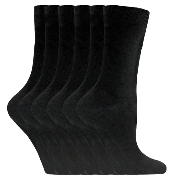 Sock Snob - 6 Paar Damen Socken aus einfarbiger Baumwolle - Image 1