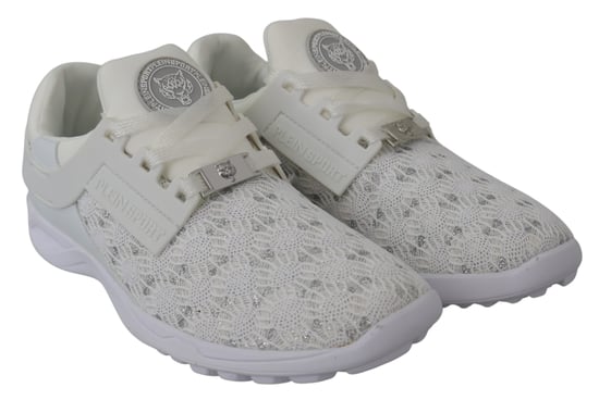 Plein Sport Women's White Polyester Runner Beth Sneakers Shoes - Image 2