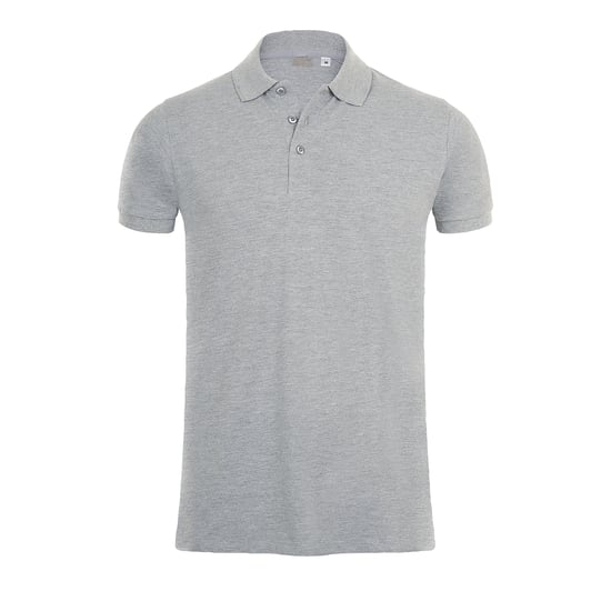 SOLS Herren Phoenix Kurzarm-Pique-Poloshirt (grau meliert) - Image 1