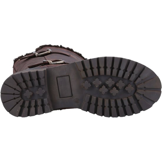 Hush Puppies Winnie Leder Damen Braun Stiefel - Image 3