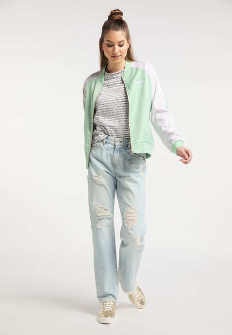 Mymo Wendejacke Damen Neo-Mint-Farbblock - Image 2