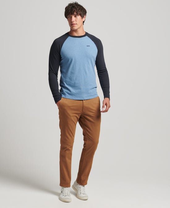 Superdry Organic Cotton Essential Long Sleeved Baseball Top