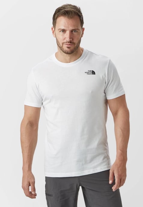 The North Face Mens SS einfache Kuppel T Shirt weiß - Image 1