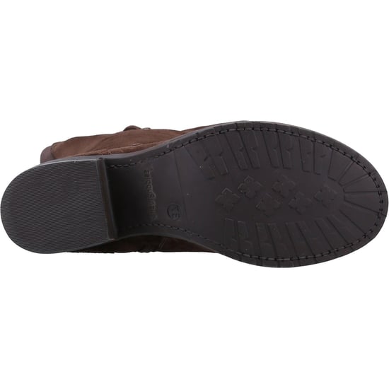 Hush Puppies Heidi Leder Damen Braun Wildleder Stiefel - Image 3