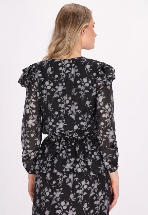 Dreimaster Bluse Damen Schwarz - Image 4