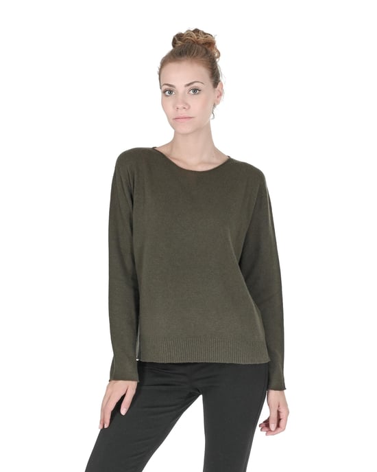 Premium Oversize Cashmere Boatneck Sweater