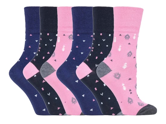 Gentle Grip - 6 Paar Damen Gentle Grip Nicht elastische Socken - SOLRH205 - Image 1