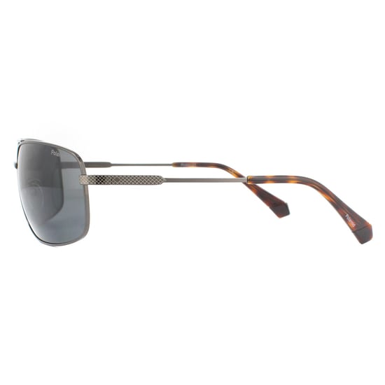 Polaroid Rectangle Mens Dark Ruthenium Grey Polarisierte Sonnenbrille - Image 3
