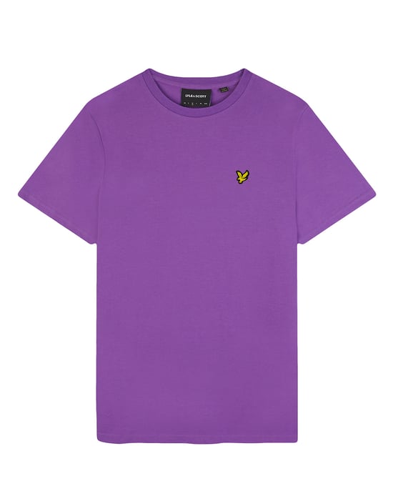 Lyle & Scott Herren-T-Shirt, einfarbig, in Lila - Image 4