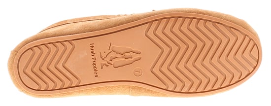 Hush Puppies Annie Mocassin Wildleder Damen Hausschuhe In Beige - Image 5