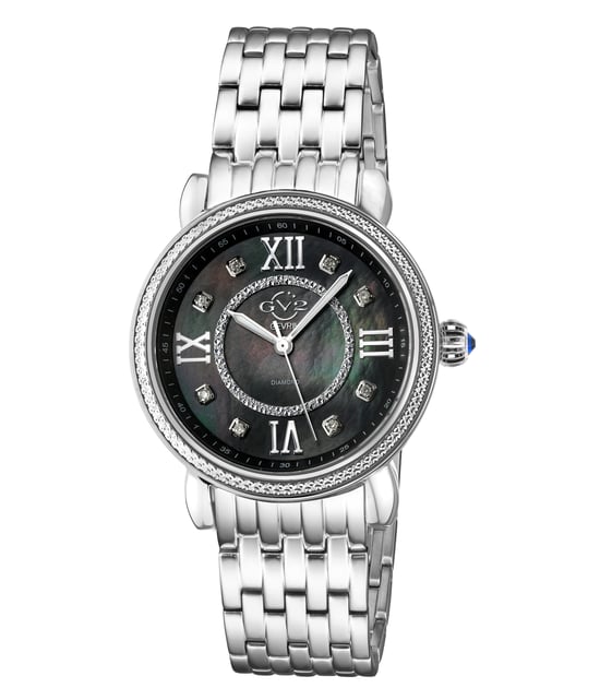 GV2 Womens Swiss Quartz Diamonds Marsala Armbanduhr - Image 1