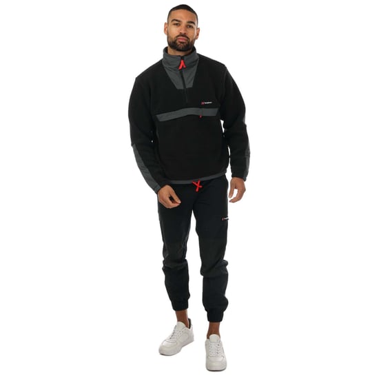 Polaire demi zippée Smock Berghaus Pour Homme en Noir Gris - Image 3