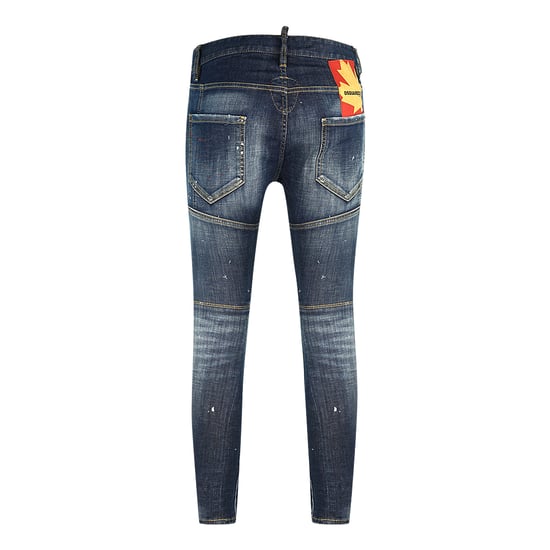 Dsquared2 Tidy Biker Jean Paint Effect Destroyed Jeans
