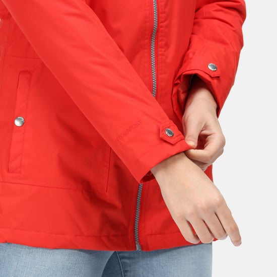 Regatta Womens/Ladies Bergonia II Hooded Waterproof Jacket (Molten Red)