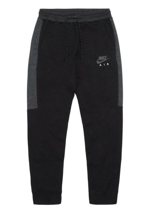 Nike Air Herren Fleece-Trainingsanzug Komplett-Set in Schwarz - Image 3