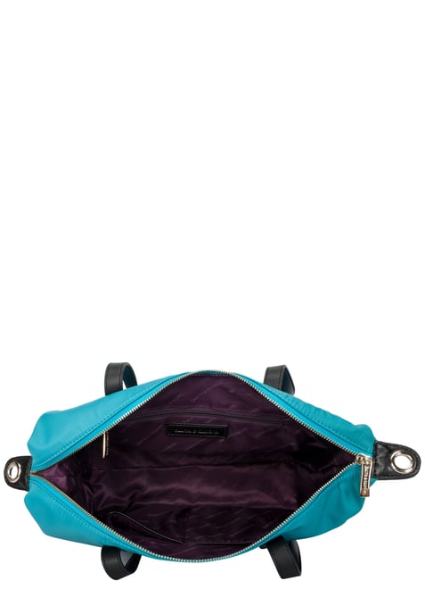 NYLON ZIP TOP TOTE BAG