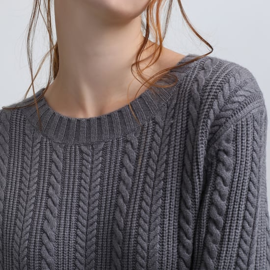 Schnürung im Rücken Pullover Kleid - Image 3