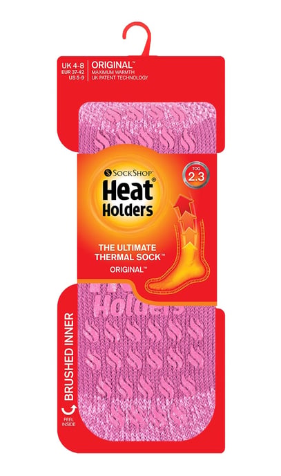 HEAT HOLDERS - Rutschfeste Damen-Thermo-Slipper-Socken mit Griffen - Image 2
