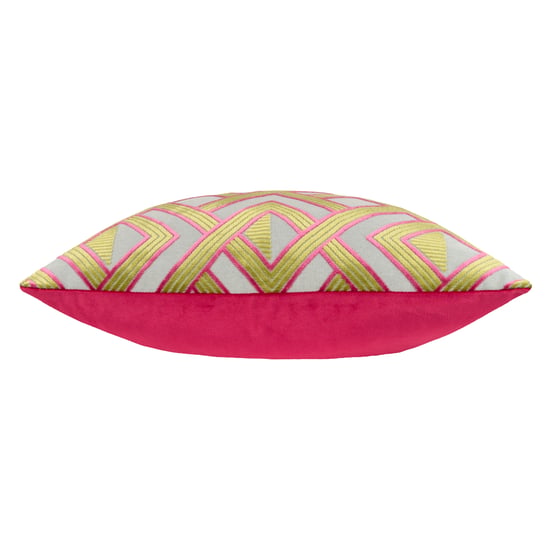 Paoletti Henley Velvet Jacquard Cushion Cover