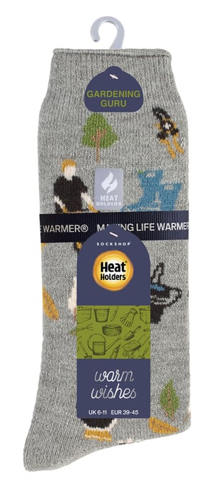 Herren Fun Hobby Socken | Heat Holders Lite | Novelty Fluffy Fleece gefüttert Thermosocken für Winter - Gartenarbeit - Image 2