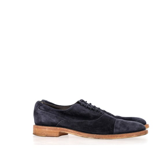 Tod's Schnürderbyschuhe aus marineblauem Wildleder - Image 1