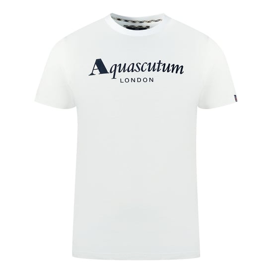 Aquascutum London Brand Logo White T-Shirt
