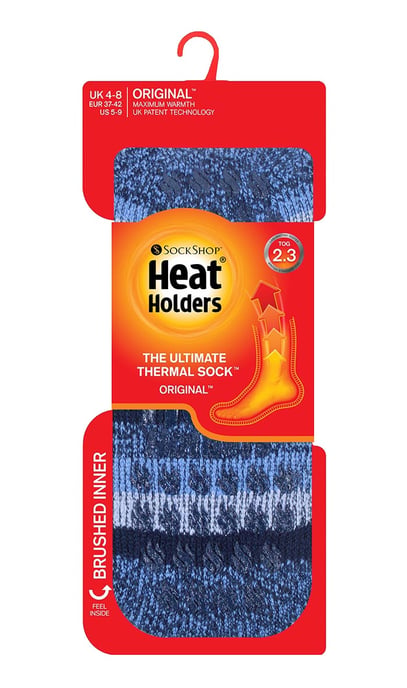 HEAT HOLDERS - Rutschfeste Damen-Thermo-Slipper-Socken mit Griffen - Image 2