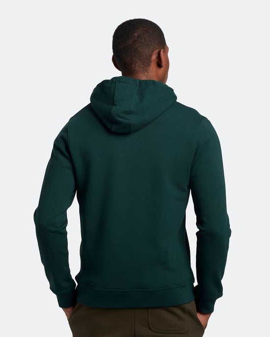 Lyle & Scott Kapuzenpullover mit Reißverschluss in Grün - Image 3