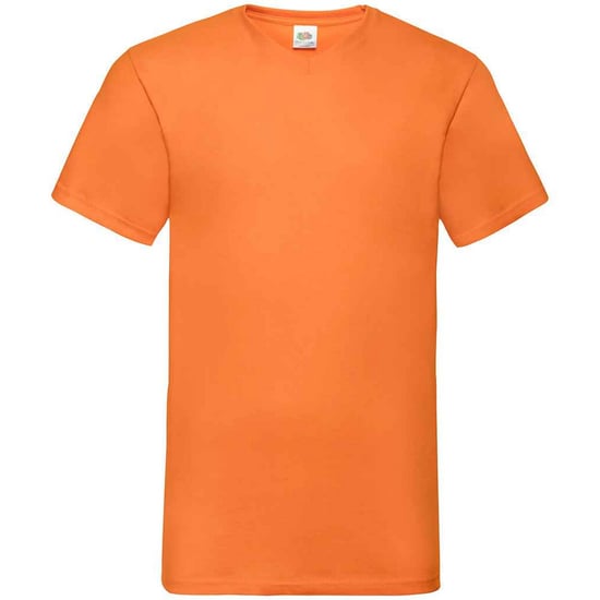 Fruit of the Loom - "Value" T-Shirt V-Ausschnitt für Herren (Orange) - Image 1