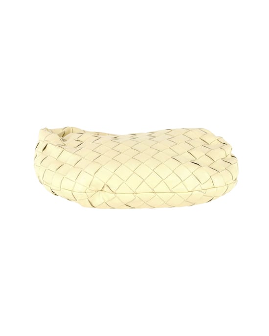 Bottega Veneta Mini Jodie Schultertasche aus cremefarbenem Leder - Image 4