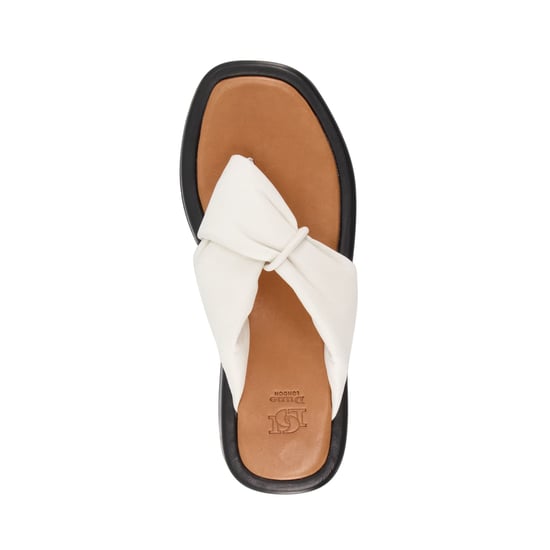 Dune Ladies LANDMARK Leather Toe-Post Sandals