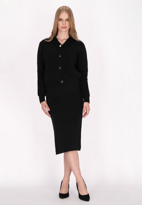 Dreimaster Cardigan Damen Schwarz - Image 2