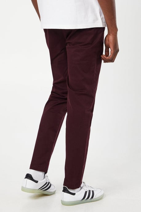 Burton Mens Slim Fit Chino Trousers Blue Cotton Blend Elastane All Seasons - Image 3