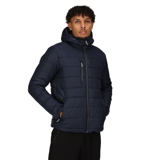 Regatta Mens Navigate Thermal Padded Jacket (Navy/Seal Grey)
