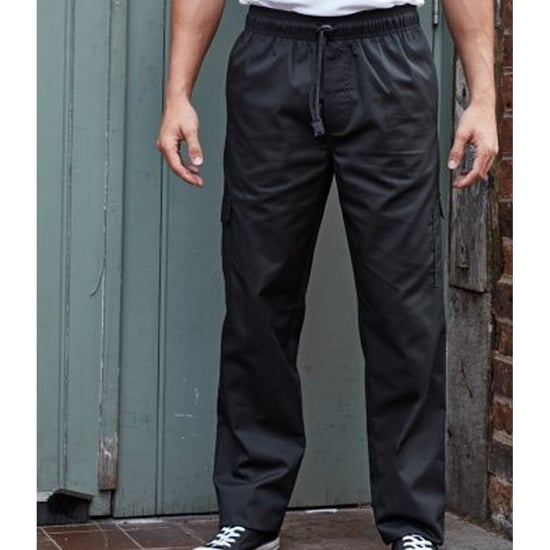 Premier - "Essential" Kochhose für Herren/Damen Unisex (Schwarz) - Image 2